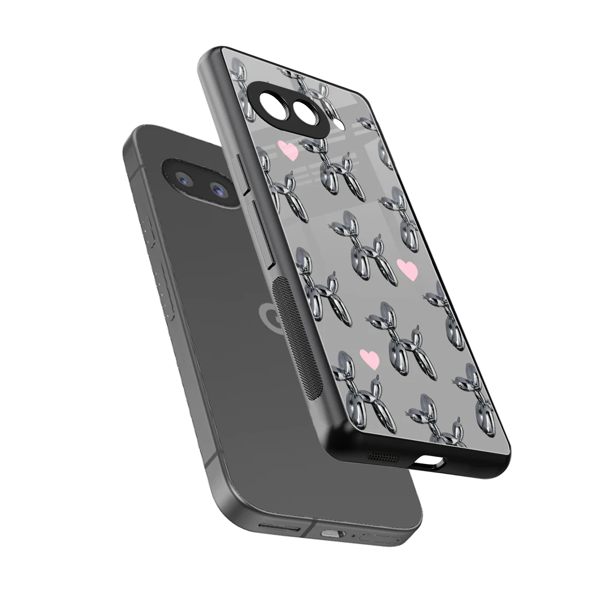 Metallic Pup sleek google pixel 10a cover with tempered glass back and TPU edges