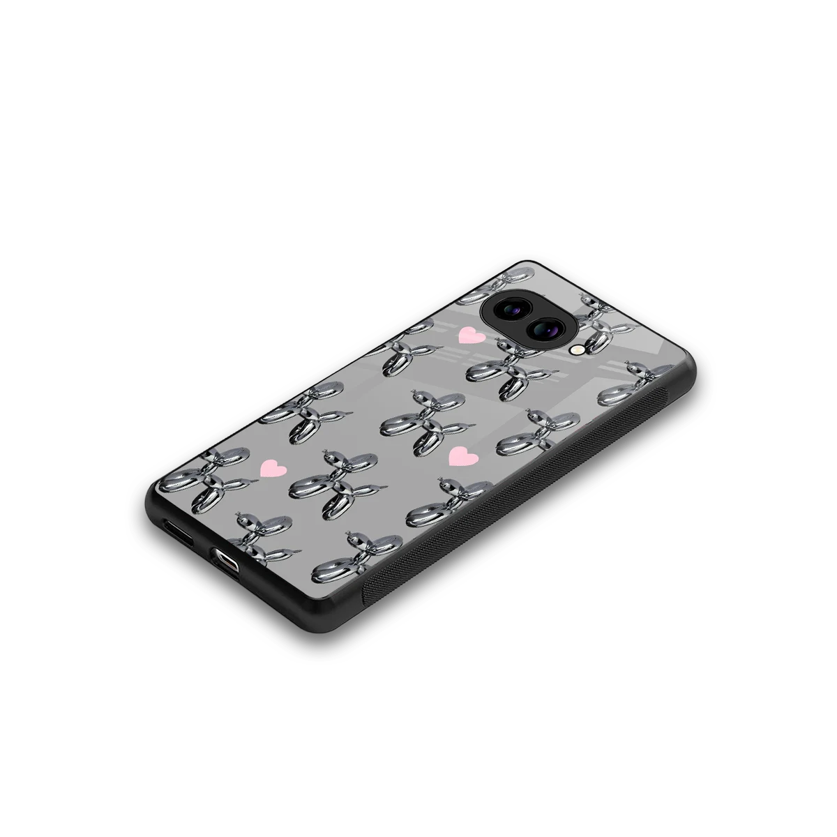 Metallic Pup stylish phone case for google pixel 10a | glossy glass and slim fit