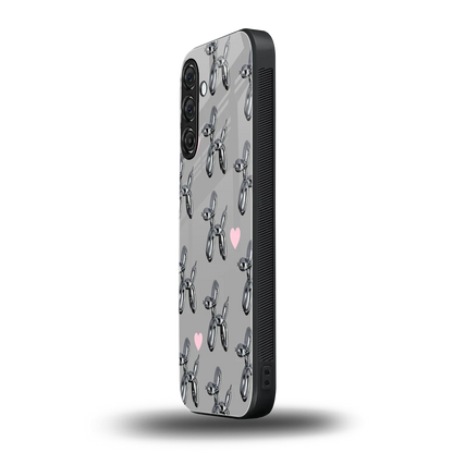 Metallic Pup samsung galaxy a55 5g mobile cover | shockproof glass phone case