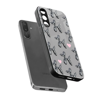 Metallic Pup sleek samsung galaxy m36 5g cover with tempered glass back and TPU edges