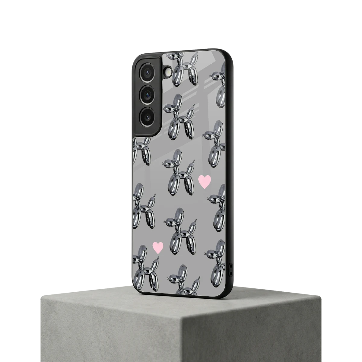 Metallic Pup samsung galaxy s22 mobile cover | shockproof glass phone case