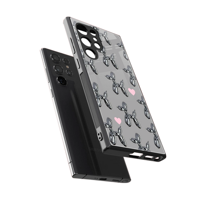 Metallic Pup sleek samsung galaxy s24 ultra cover with tempered glass back and TPU edges