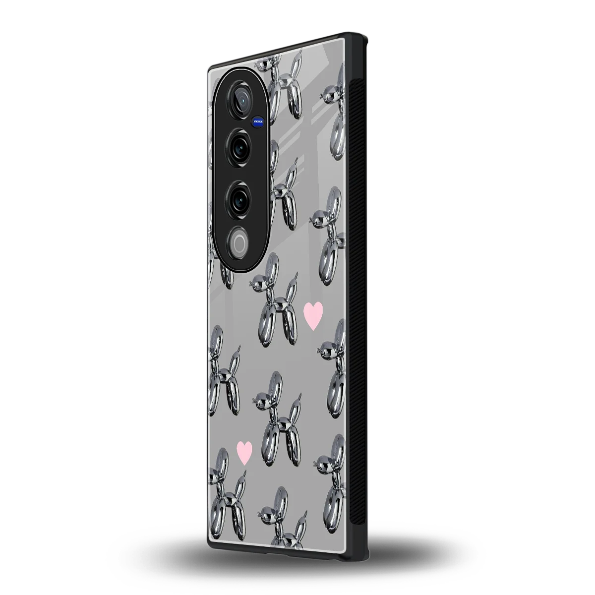 Metallic Pup vivo v40 pro mobile cover | shockproof glass phone case