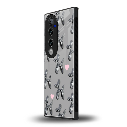 Metallic Pup vivo v40 pro mobile cover | shockproof glass phone case