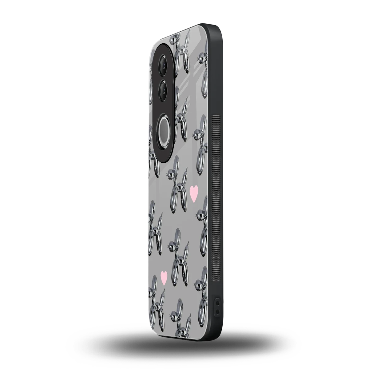 Metallic Pup vivo v50 mobile cover | shockproof glass phone case