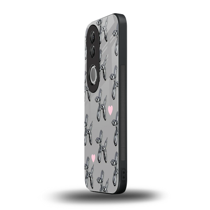 Metallic Pup vivo v50 mobile cover | shockproof glass phone case
