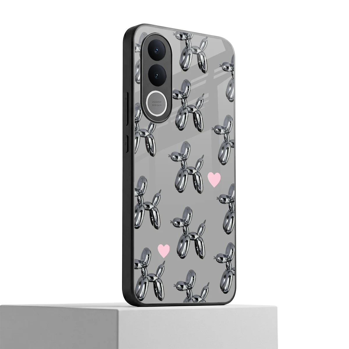 Metallic Pup vivo v70 fe mobile cover | shockproof glass phone case