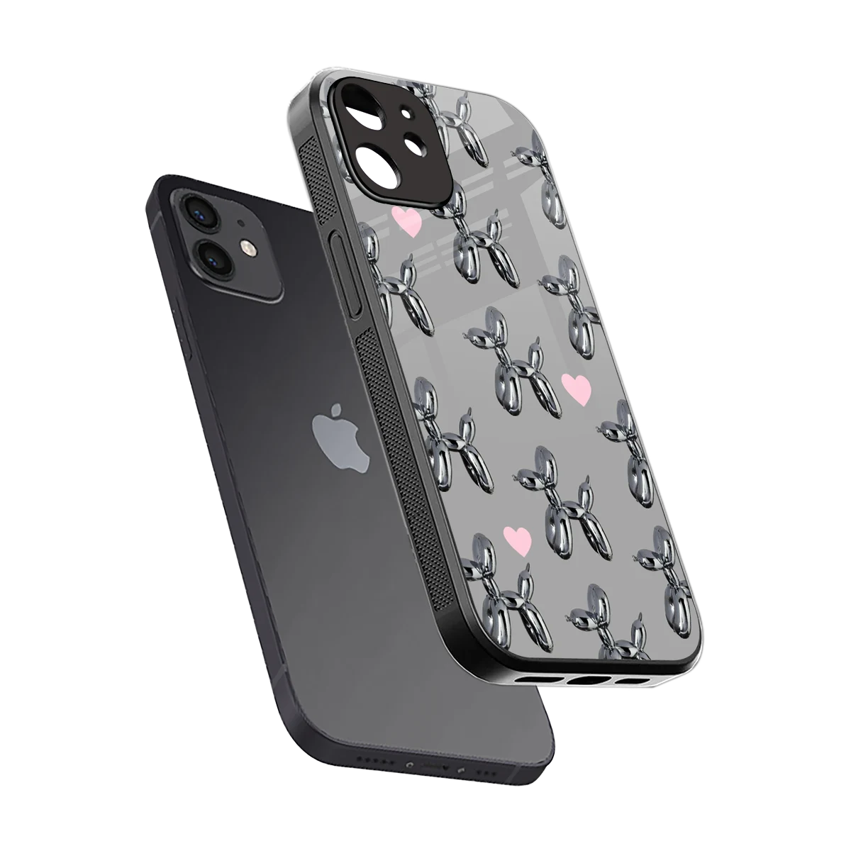 Metallic Pup sleek iphone 11 cover with tempered glass back and TPU edges