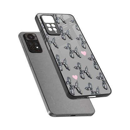 Metallic Pup sleek redmi note 11 pro cover with tempered glass back and TPU edges