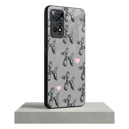 Metallic Pup redmi note 11 pro mobile cover | shockproof glass phone case