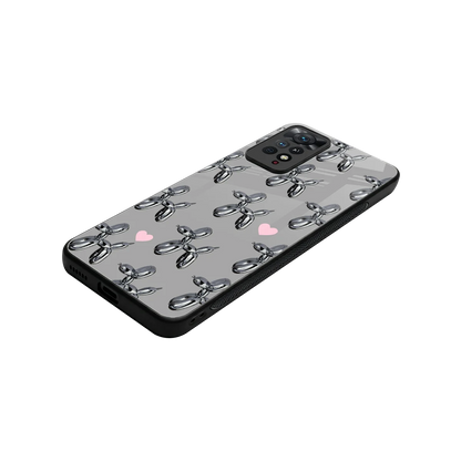 Metallic Pup stylish phone case for redmi note 11 pro | glossy glass and slim fit