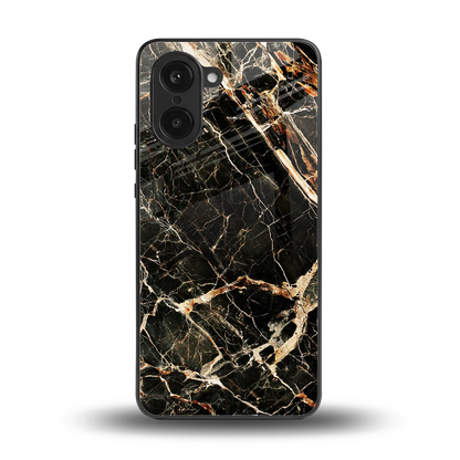 Midnight Gold back phone cover | glass case for oneplus nord ce5 5g