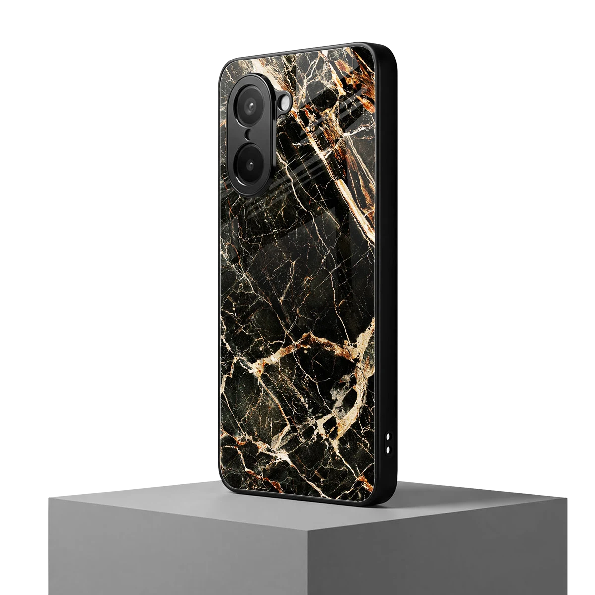 Midnight Gold oneplus nord ce5 5g mobile cover | shockproof glass phone case