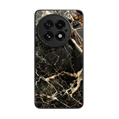 Midnight Gold back phone cover | glass case for oneplus 13