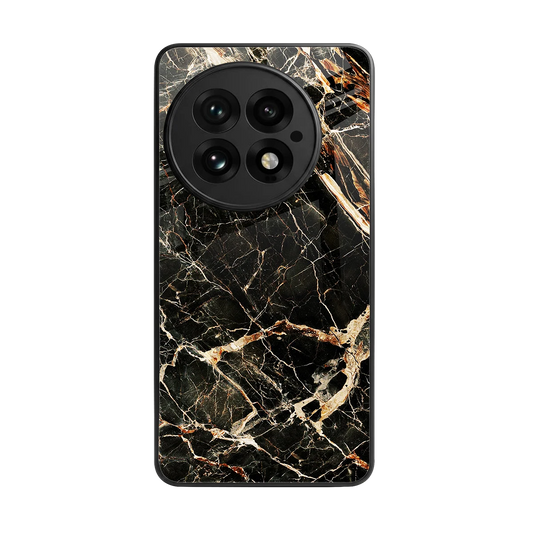Midnight Gold back phone cover | glass case for oneplus 13