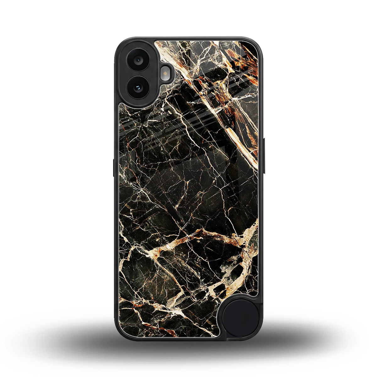 Midnight Gold back phone cover | glass case for cmf nothing phone 1