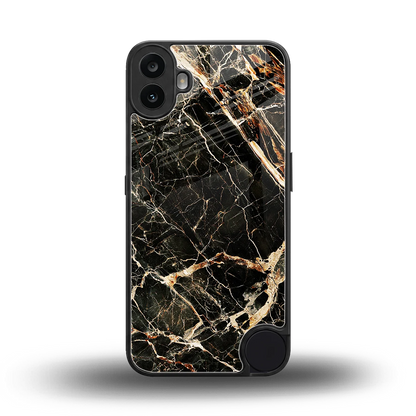 Midnight Gold back phone cover | glass case for cmf nothing phone 1
