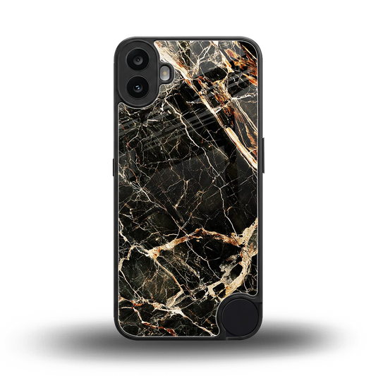 Midnight Gold back phone cover | glass case for cmf nothing phone 1