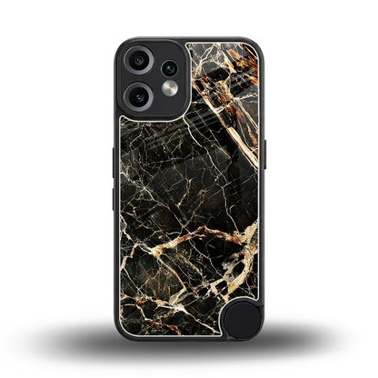 Midnight Gold back phone cover | glass case for cmf nothing phone 2 pro