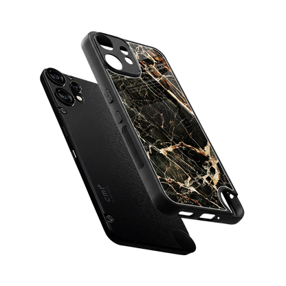 Midnight Gold sleek cmf nothing phone 2 pro cover with tempered glass back and TPU edges