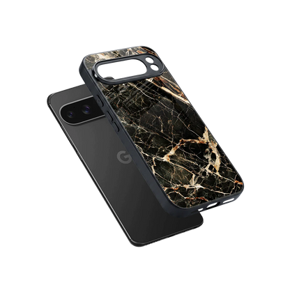 Midnight Gold sleek google pixel 10 pro xl cover with tempered glass back and TPU edges