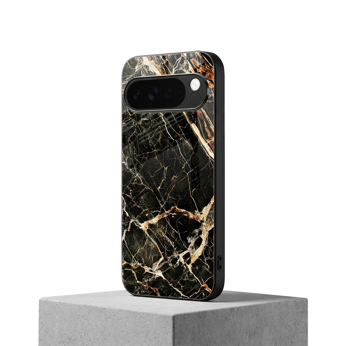 Midnight Gold google pixel 10 pro xl mobile cover | shockproof glass phone case