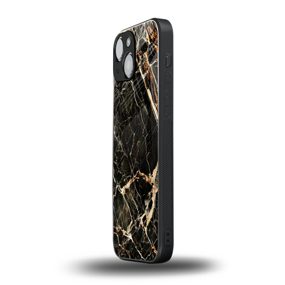 Midnight Gold iphone 13 mini mobile cover | shockproof glass phone case