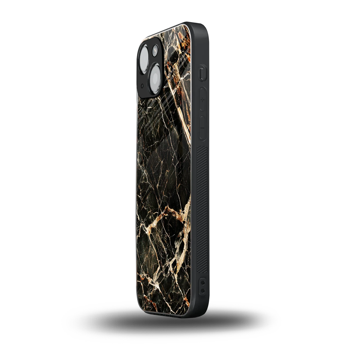 Midnight Gold iphone 12 mini mobile cover | shockproof glass phone case