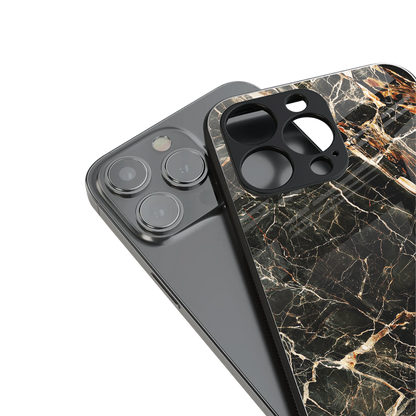 Midnight Gold Phone Case for Iphone 16 | Glass Case