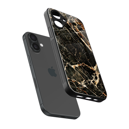 Midnight Gold Phone Case for Iphone 16 | Glass Case