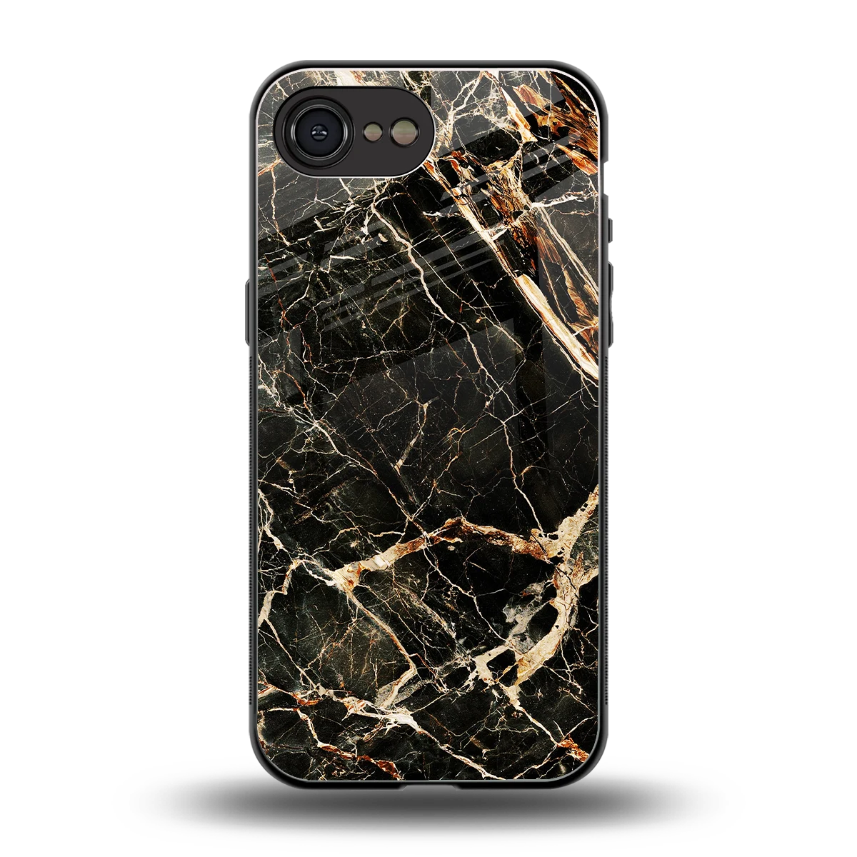 Midnight Gold back phone cover | glass case for iphone 16e