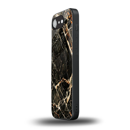 Midnight Gold iphone 16e mobile cover | shockproof glass phone case