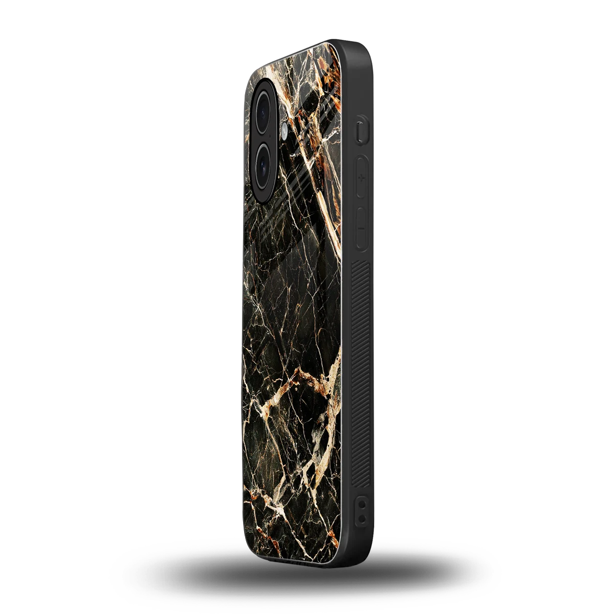 Midnight Gold iphone 17 mobile cover | shockproof glass phone case