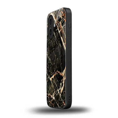 Midnight Gold iphone 17 mobile cover | shockproof glass phone case