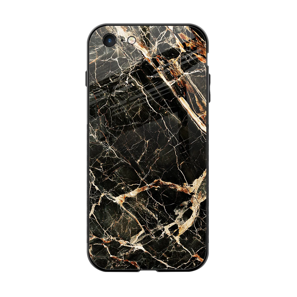 Midnight Gold back phone cover | glass case for iphone 6