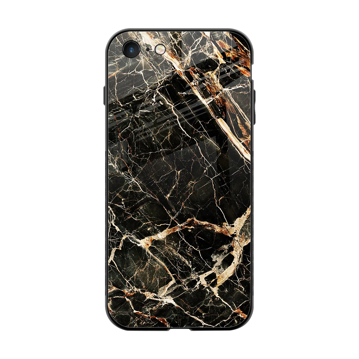 Midnight Gold back phone cover | glass case for iphone 7
