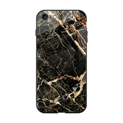 Midnight Gold back phone cover | glass case for iphone 7