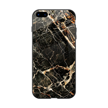 Midnight Gold back phone cover | glass case for iphone 8 plus