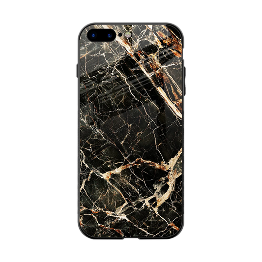 Midnight Gold back phone cover | glass case for iphone 8 plus
