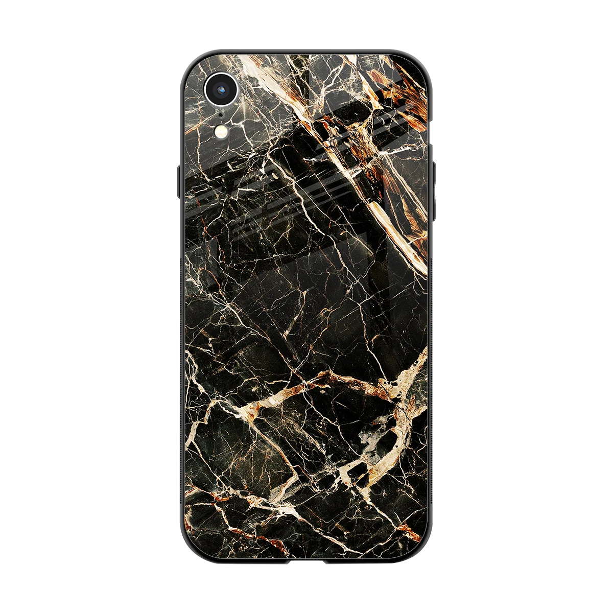 Midnight Gold back phone cover | glass case for iphone xr