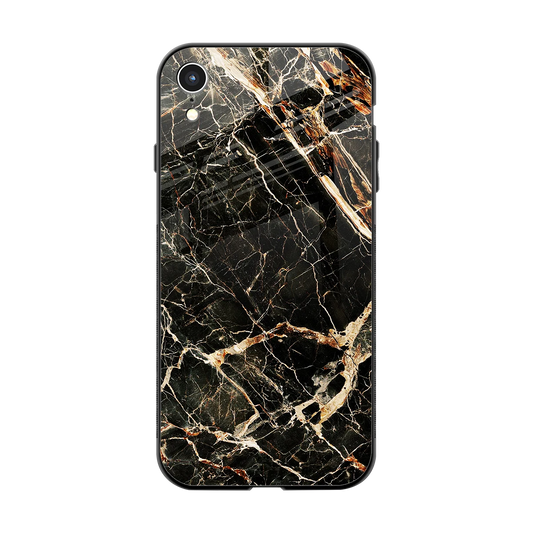 Midnight Gold back phone cover | glass case for iphone xr
