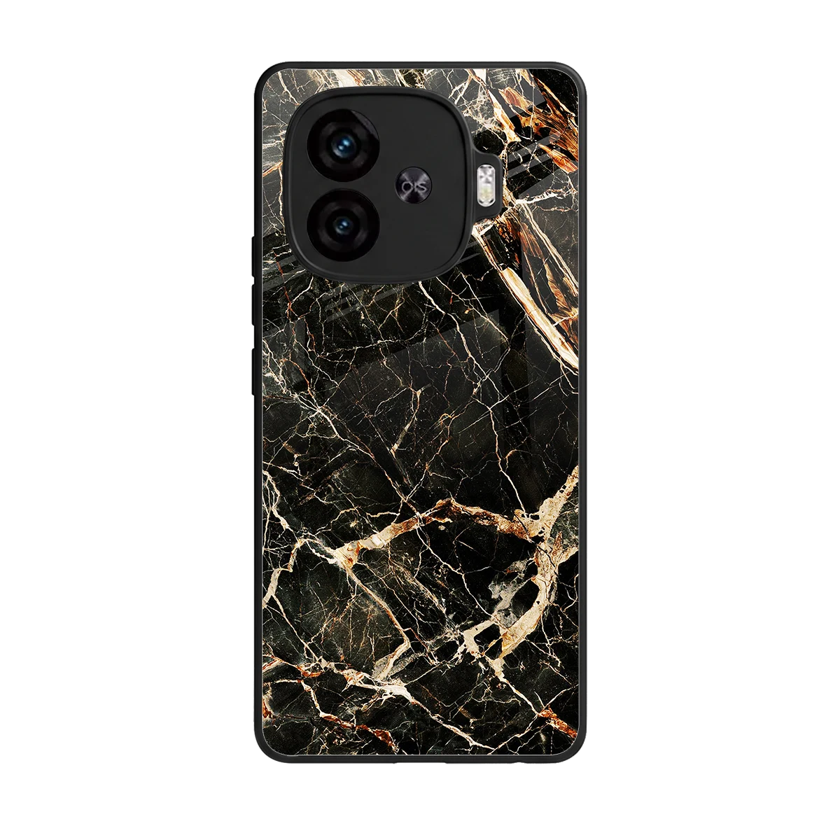 Midnight Gold back phone cover | glass case for iqoo neo 10r 5g