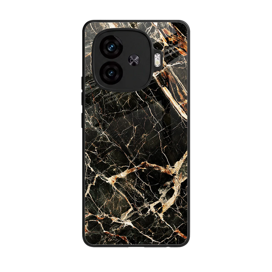 Midnight Gold back phone cover | glass case for iqoo neo 10r 5g