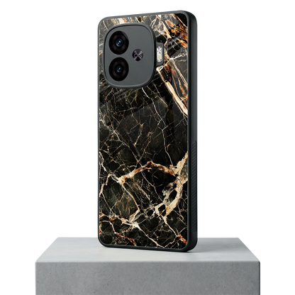 Midnight Gold iqoo neo 10r 5g mobile cover | shockproof glass phone case
