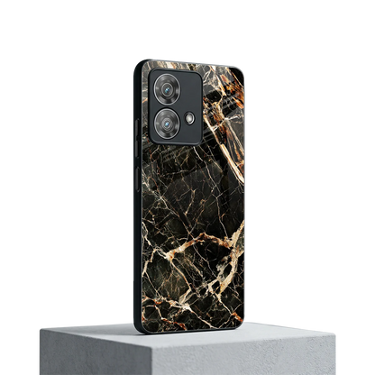 Midnight Gold motorola edge 40 neo 5g mobile cover | shockproof glass phone case
