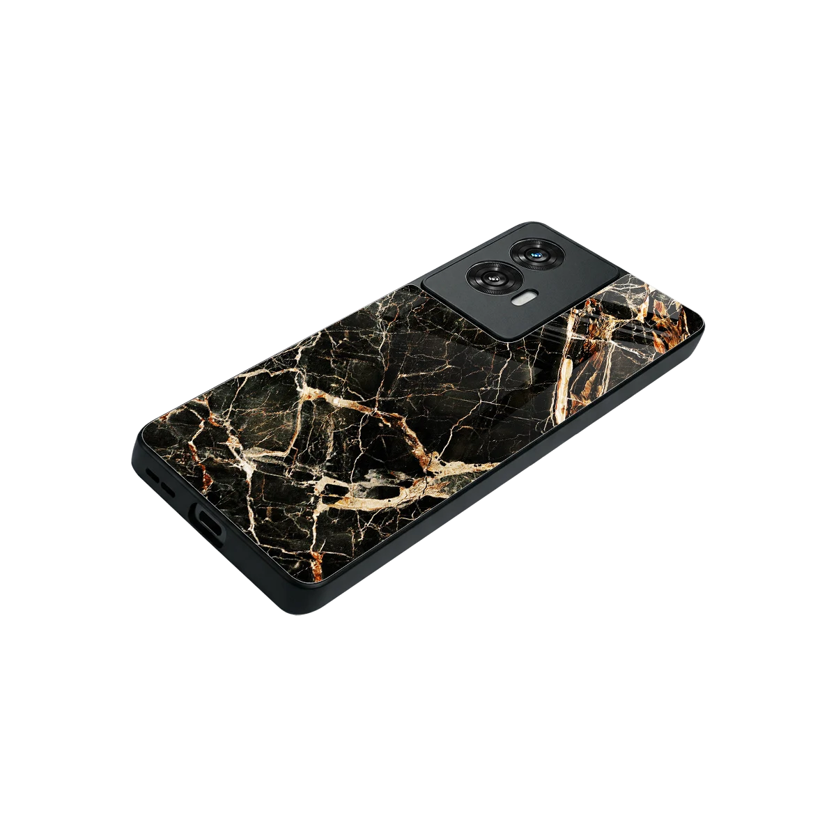 Midnight Gold stylish phone case for motorola edge 50 fusion | glossy glass and slim fit
