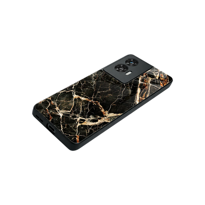 Midnight Gold stylish phone case for motorola edge 50 fusion | glossy glass and slim fit
