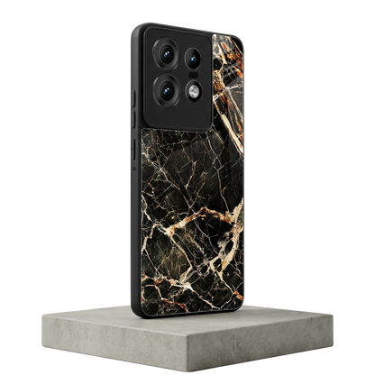 Midnight Gold motorola edge 50 pro mobile cover | shockproof glass phone case