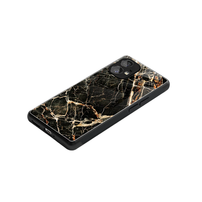Midnight Gold stylish phone case for nothing phone 1 | glossy glass and slim fit
