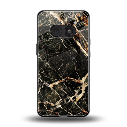 Midnight Gold back phone cover | glass case for nothing phone 2a plus